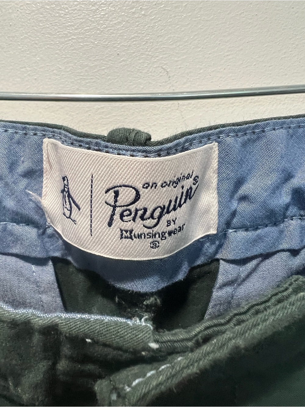 Men's Original Penguin Dark Green Chino Shorts - Size 30 - Picture 4 of 8